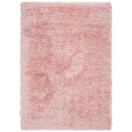 Luxury Pink Shaggy Hall Rug